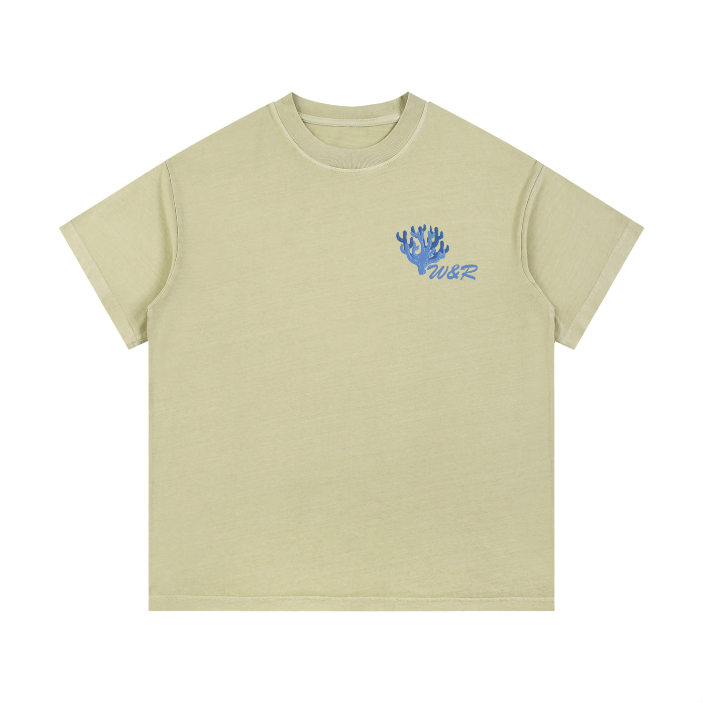 Vintage Coral Wash Cotton T-Shirt