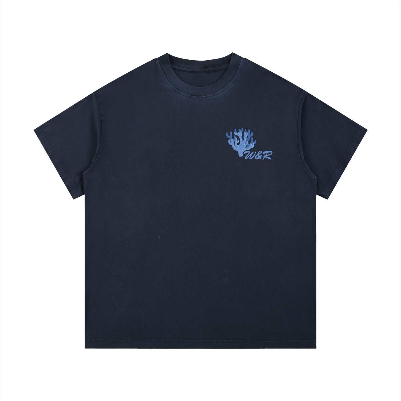Vintage Coral Wash Cotton T-Shirt