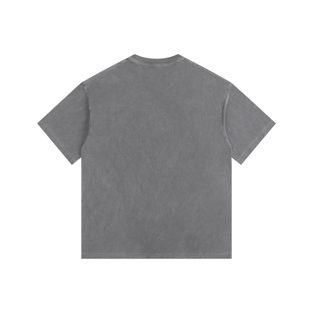 Petroleum Vintage Washed Oversized Cotton T-Shirt