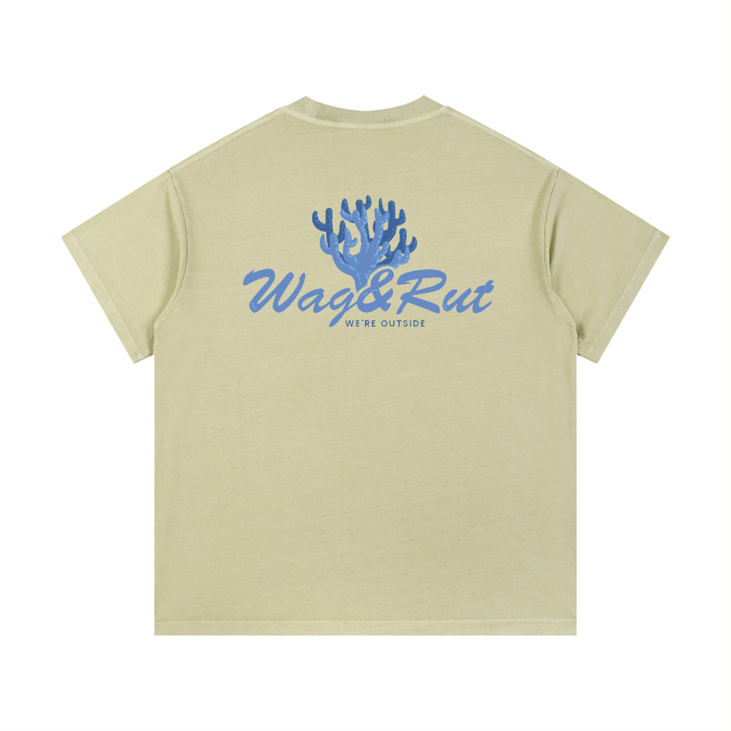 Vintage Coral Wash Cotton T-Shirt
