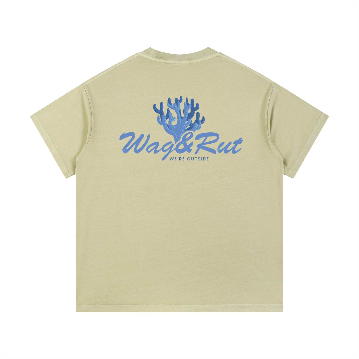 Vintage Coral Wash Cotton T-Shirt