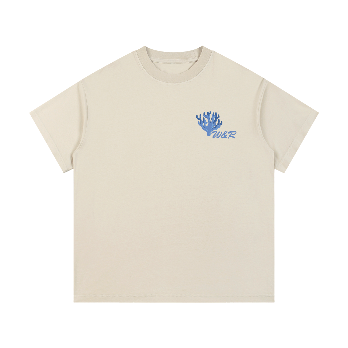 Vintage Coral Wash Cotton T-Shirt